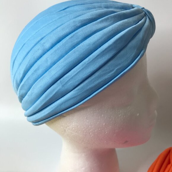 6 Pack Assorted Colors Women's Stretchy Turban Head Coverings - Picture 4 of 11